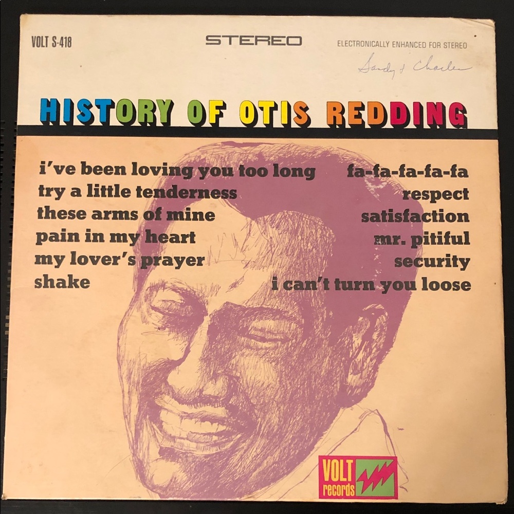 Otis Redding History Of Otis Redding Vinyl Record Lp ‘67